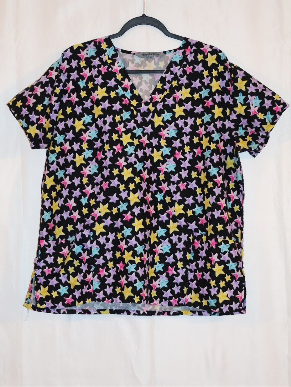 Wear For Care Shine Bright V-Neck Scrub Top.